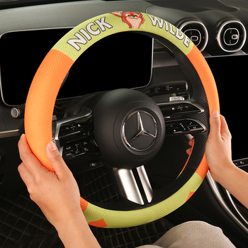 Navlaka za volan automobila – slatki dizajn lisice, univerzalna prilagodba, protuklizna, za sve sezone