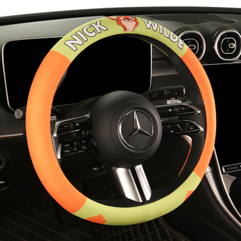 Navlaka za volan automobila – slatki dizajn lisice, univerzalna prilagodba, protuklizna, za sve sezone