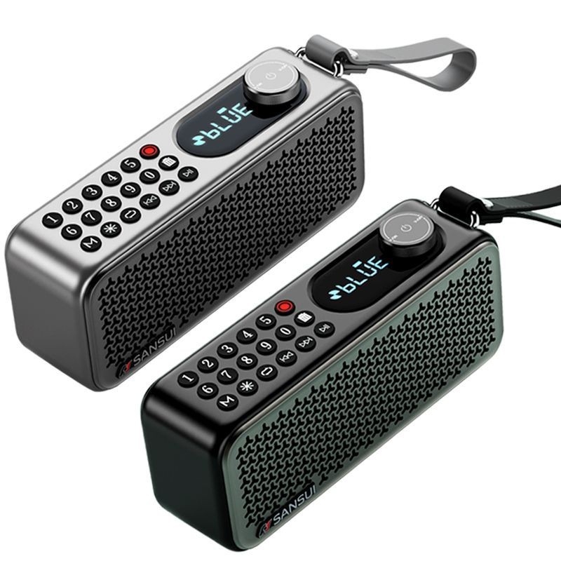 Landscape F60 portatīvā Bluetooth radio ar USB interfeisu, digitālo displeju, TF karte, ierakstu, 8W