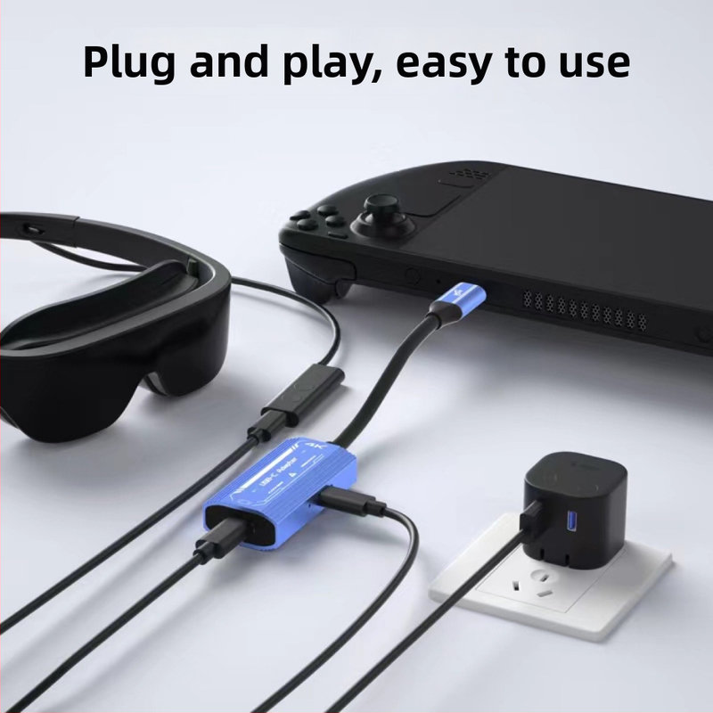 Type-C na HDMI adaptér pre AR okuliare - HDMI rozhranie, AR čip, USB-C hub, prenos dát 3.1