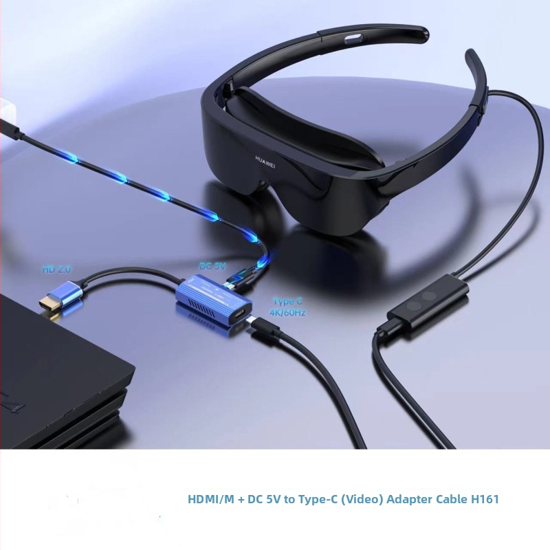 Type-C na HDMI adaptér pre AR okuliare - HDMI rozhranie, AR čip, USB-C hub, prenos dát 3.1