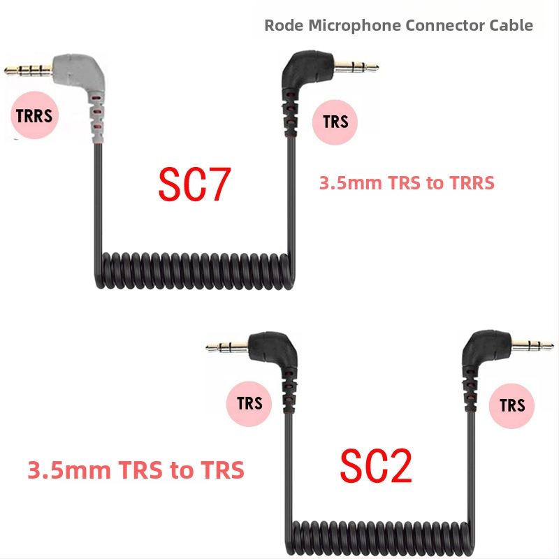 TRS na TRRS mikrofónový kábel pre BOYA, RODE SC2, VideoMi SC7 3,5 mm
