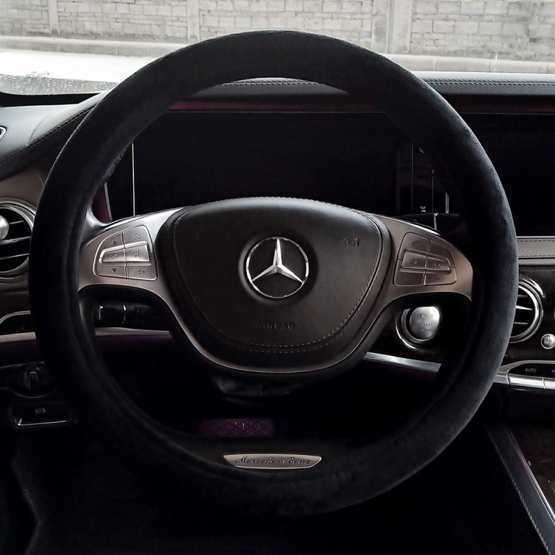 Acoperire volan din plus artificial Manxiang - Stil simplu, potrivire universală, pentru primăvară și toamnă