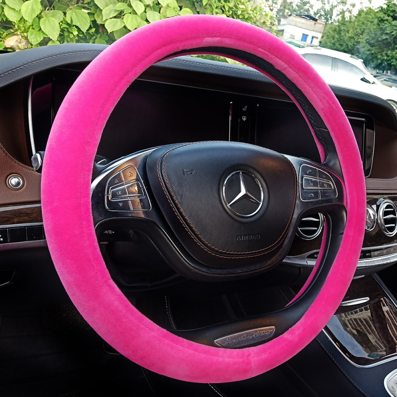 Acoperire volan din plus artificial Manxiang - Stil simplu, potrivire universală, pentru primăvară și toamnă