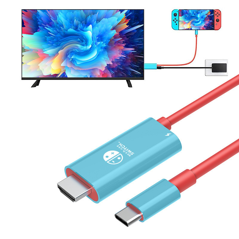 Cablu adaptor Type-C la HDMI pentru Nintendo Switch și monitor Huawei 4K, 2 m, 4K30Hz