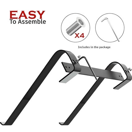 Алуминиева стойка за лаптоп със охладителна скоба, модел LS-5, преносим дизайн, тегло 260 g