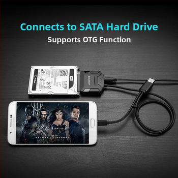 Kábel adaptér SATA na USB, rozhranie USB 2.0, rýchlosť prenosu 3.0, jednopólový konektor, model 20231