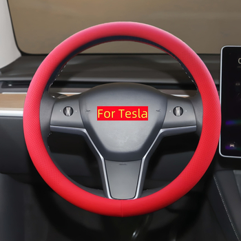 Navlaka za volan za Tesla Model 3 i Model Y, ultratanka prirodna koža, za sve sezone