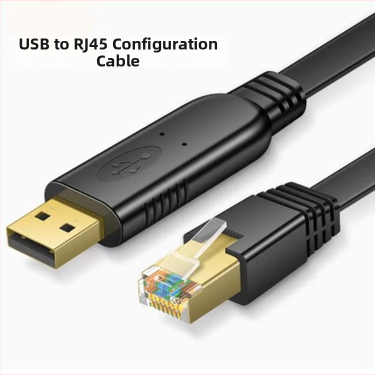 USB na RJ-45 dijagnostički kabel za konfiguraciju konzole/prekidača, originalni čip, RJ-45 sučelje, patch kabel, bakreno jezgro, 480 Mbps