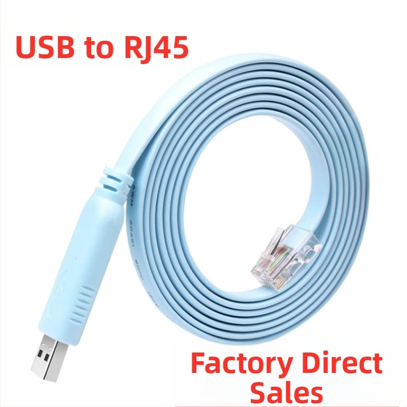 USB na RJ-45 dijagnostički kabel za konfiguraciju konzole/prekidača, originalni čip, RJ-45 sučelje, patch kabel, bakreno jezgro, 480 Mbps