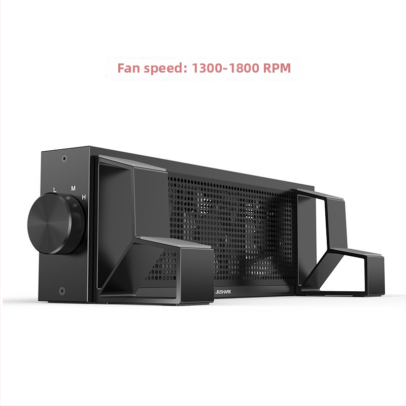 Chladič na notebook s hliníkovým telom, 3 ventilátory, nastaviteľná výška, model JSNB-13