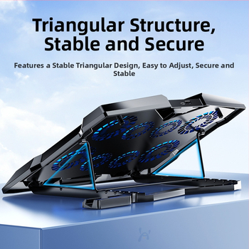 Binbo Z33 chladič na notebook, ABS konštrukcia, chladenie s 4 ventilátormi