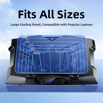 Binbo Z33 chladič na notebook, ABS konštrukcia, chladenie s 4 ventilátormi