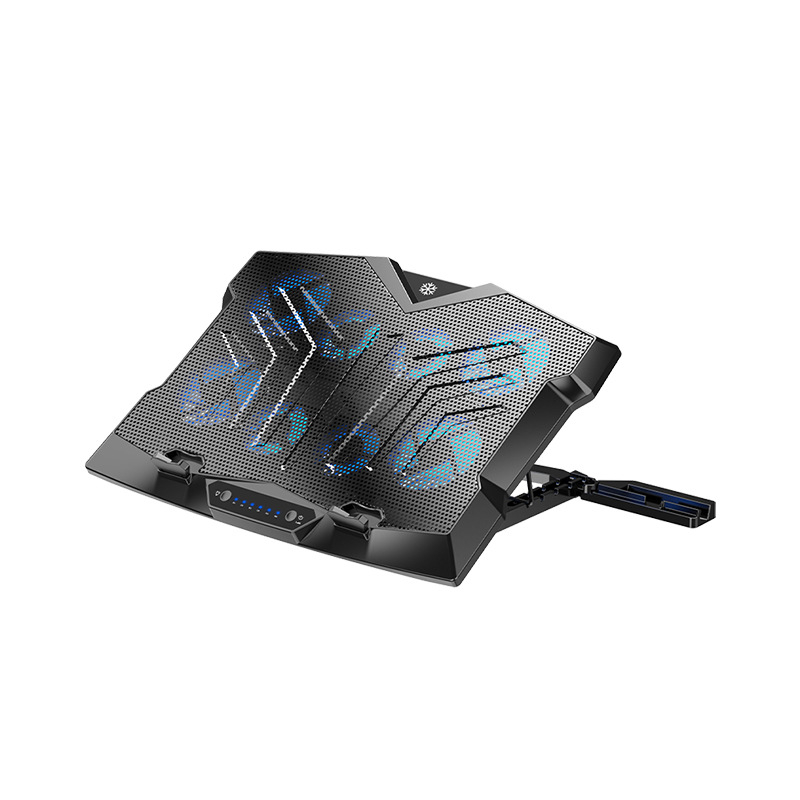 Binbo Z33 охладител за лаптоп, ABS корпус, охлаждане с 4 вентилатора