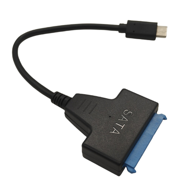 Cablu adaptor SATA III Type-C pentru discuri SATA 2,5/3,5 inchi, 6Gbps, 25 cm, miez cupru