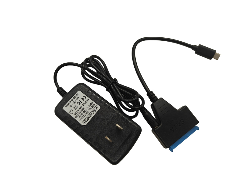 Cablu adaptor SATA III Type-C pentru discuri SATA 2,5/3,5 inchi, 6Gbps, 25 cm, miez cupru