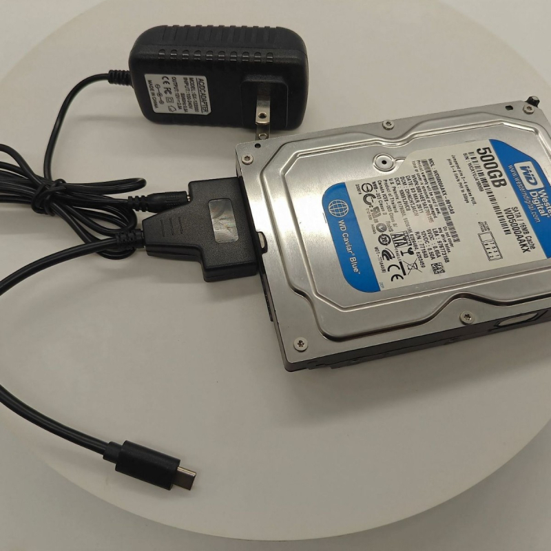 Cablu adaptor SATA III Type-C pentru discuri SATA 2,5/3,5 inchi, 6Gbps, 25 cm, miez cupru