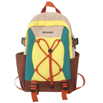Unisex ruksak za planinarenje od najlona, vodootporan, zakrivljene naramenice, kompatibilan s 10-inčnim prijenosnim računalom, podstava od najlona, opušten stil putovanja, izlazak u jesen 2025.