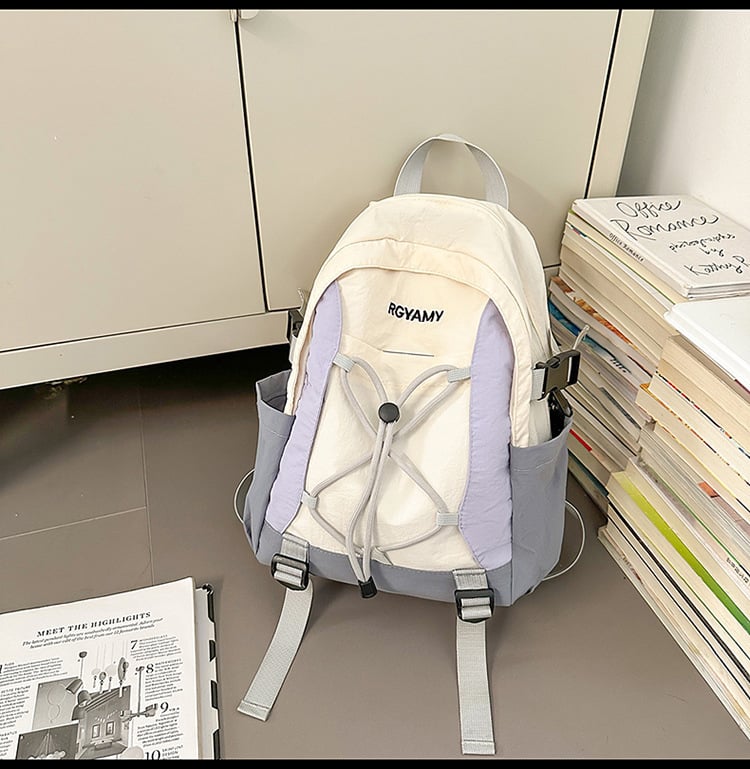 Unisex ruksak za planinarenje od najlona, vodootporan, zakrivljene naramenice, kompatibilan s 10-inčnim prijenosnim računalom, podstava od najlona, opušten stil putovanja, izlazak u jesen 2025.