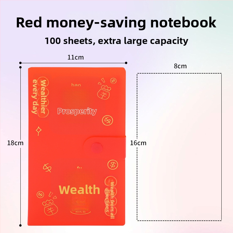 PP dangtelio taupymo užrašų knygelė, 100 lapų viršelis, 100 lapų talpa, kelionės dovana