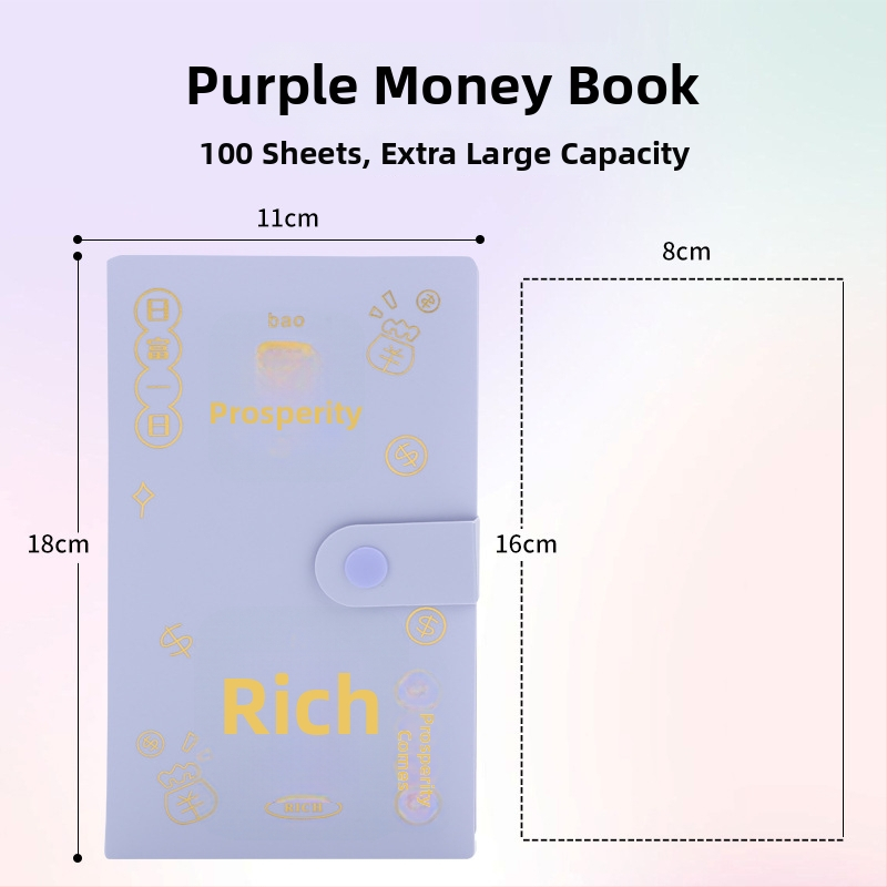 PP dangtelio taupymo užrašų knygelė, 100 lapų viršelis, 100 lapų talpa, kelionės dovana