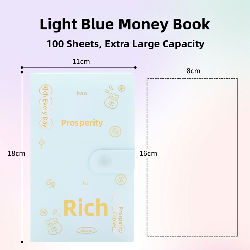 PP dangtelio taupymo užrašų knygelė, 100 lapų viršelis, 100 lapų talpa, kelionės dovana