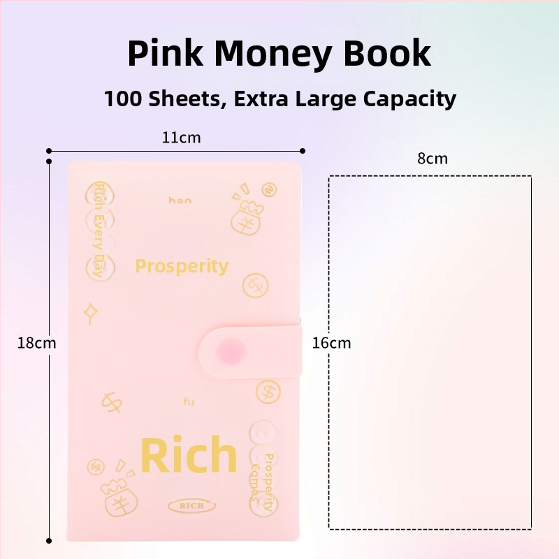 PP dangtelio taupymo užrašų knygelė, 100 lapų viršelis, 100 lapų talpa, kelionės dovana