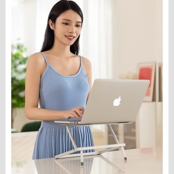 Поставка за охлаждане на лаптоп H12, алуминиева сплав, отвори за вентилация, стабилен дизайн, тегло 610 г ±10 г.