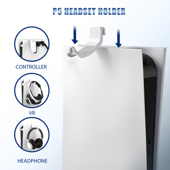 PS5 chladiaca základňa s integrovaným ventilátorom a nabíjačkou ovládača, háčik na slúchadlá, ABS materiál, 0,8 kg