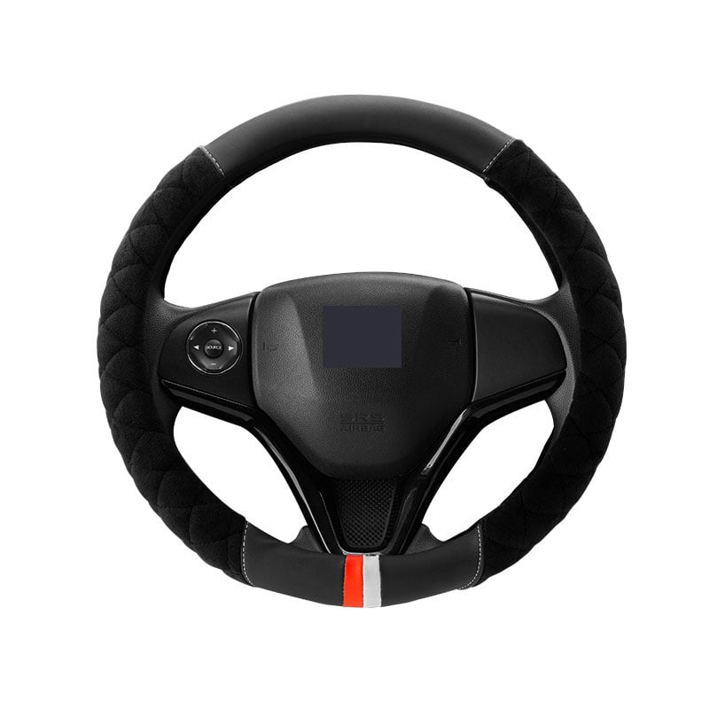 Navlaka za volan automobila, zimski kratki pliš, univerzalna prilagodba, protuklizno, sportski stil
