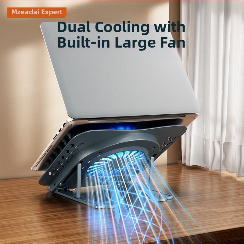 Chladiaca podložka na notebook s 1 ventilátorom, vzduchové chladenie, plastové prevedenie, 0,8 m kábel, hmotnosť 600 g