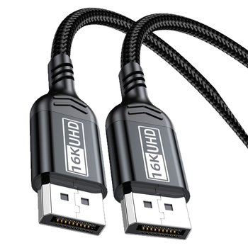 Καλώδιο DisplayPort DP 2.1, 16K Ultra HD, 80Gbps, συμβατό με 8K/4K