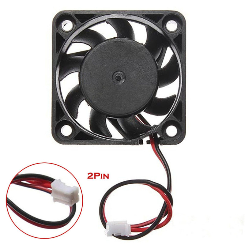 Računalni ventilator za hlađenje, 12V, bez četkica, ležaj s uljem, 4500 RPM, 2-pinski priključak