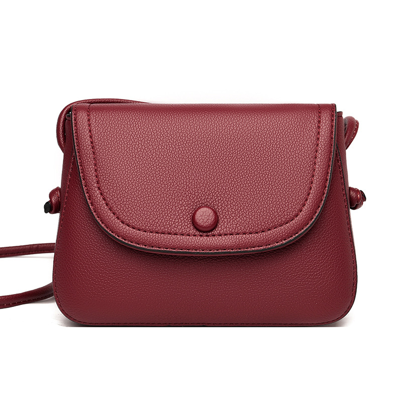 Ženska mini ovalna crossbody torbica, ulični stil, PU materijal, zatvaranje kapicom, unutarnji džepovi s zipom i džep za telefon
