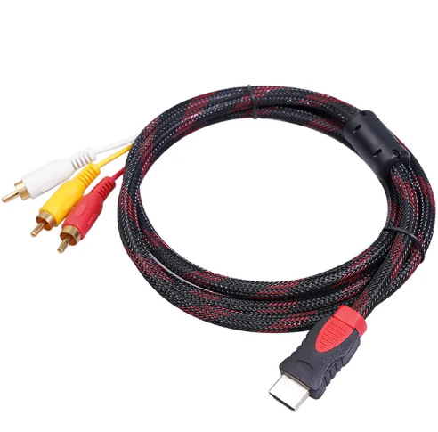 Cablu HDMI către AV, splitter 1 la 3, nucleu din cupru, fără cip, viteză de transmisie 30