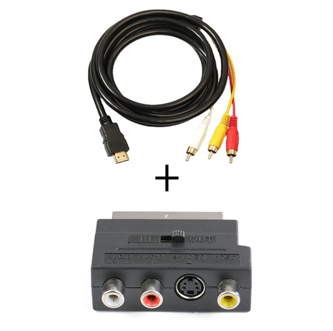 Cablu HDMI către AV, splitter 1 la 3, nucleu din cupru, fără cip, viteză de transmisie 30