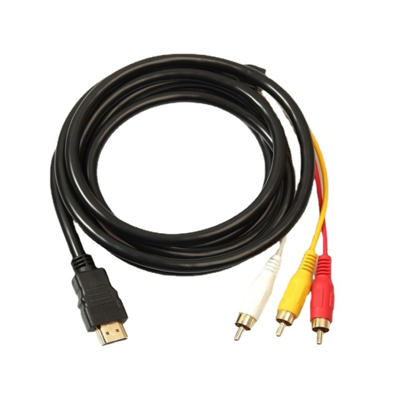 Cablu HDMI către AV, splitter 1 la 3, nucleu din cupru, fără cip, viteză de transmisie 30