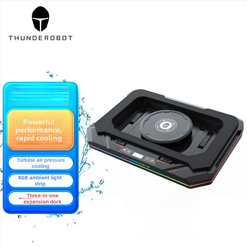 Gaming klēpjdatora dzesētājs — gaisa dzesēšana, klusais darbības režīms, saderīgs ar spēļu klēpjdatoriem