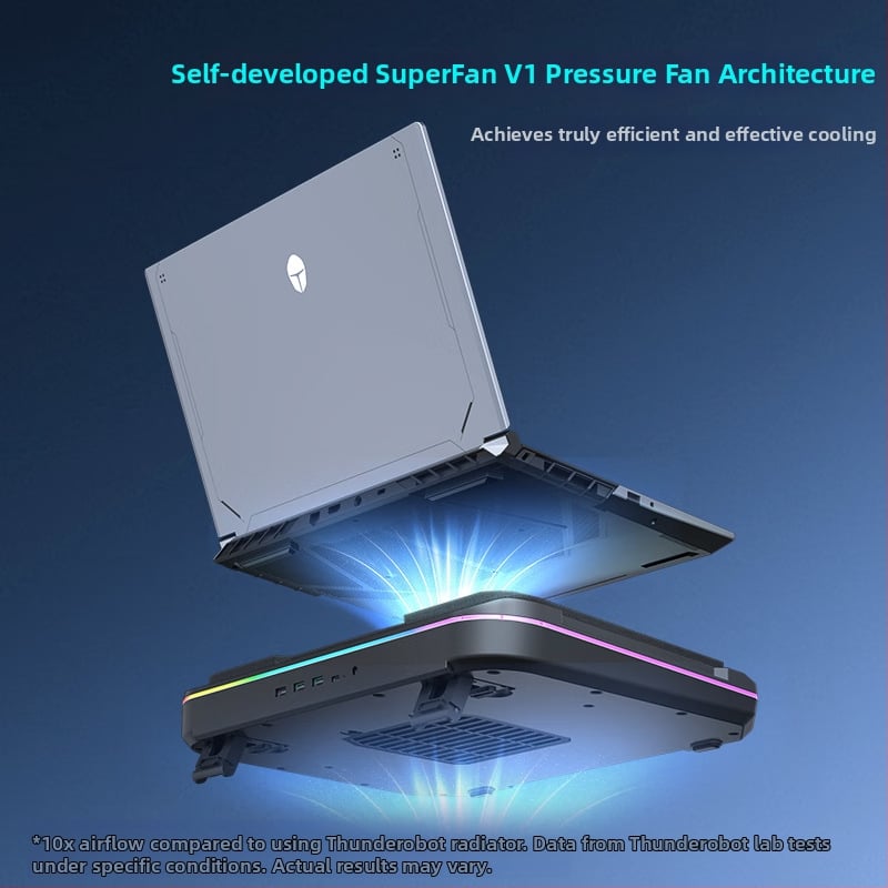 Gaming klēpjdatora dzesētājs — gaisa dzesēšana, klusais darbības režīms, saderīgs ar spēļu klēpjdatoriem