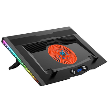Ice Magic 9 лаптоп охладител радиатор, въздушно охлаждане, 5 вентилатора, метална мрежа + пластмаса