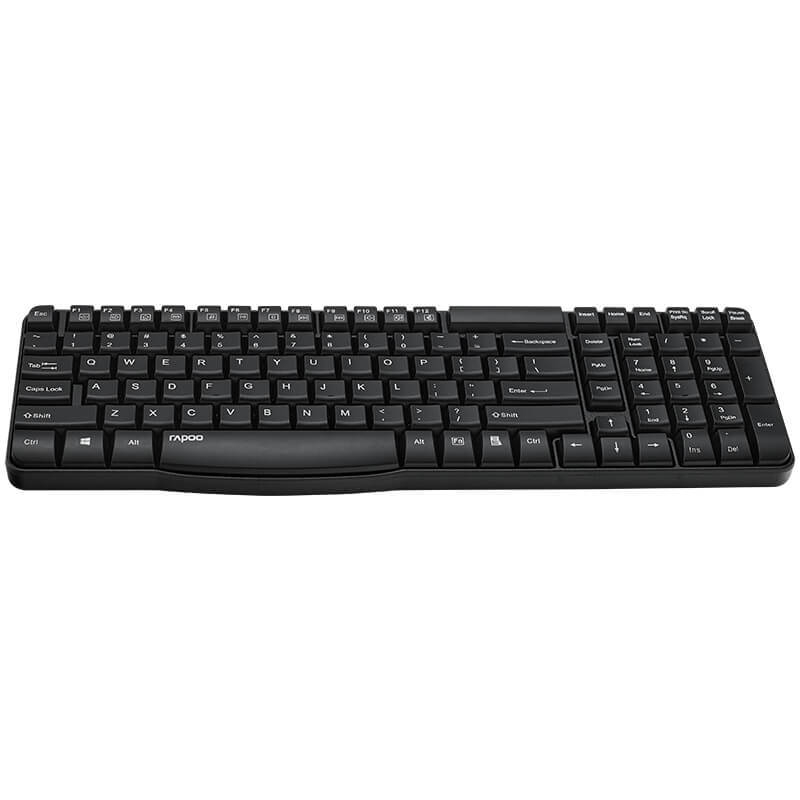 Rapoo E1050 Tastatură wireless 2.4G, membrană, corp ABS, compatibilitate universală, fără iluminare