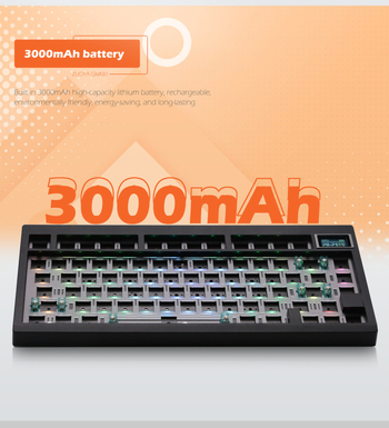 Zuoya GMK81 DIY mehanički skup tipkovnice, hot-swappable, RGB pozadinsko osvjetljenje, Bluetooth, do 87 tipki