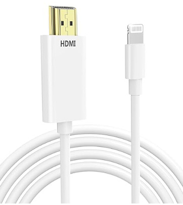 Adaptor Lightning la HDMI pentru iPhone | Interfață HDMI, conductor din cupru, lungime 16 cm, greutate 30 g
