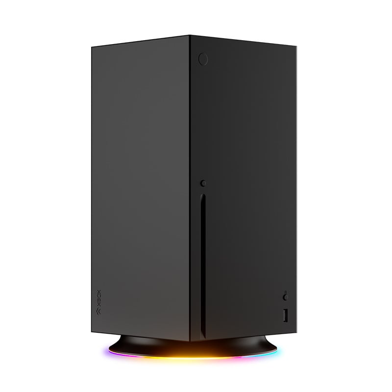 Xbox Series X βάση ψύξης με RGB φωτισμό και κάθετη στήριξη; Υλικό ABS; Διασύνδεση USB-C; Ψύξη και αποθήκευση