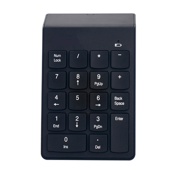 Bežična numerička tipkovnica za laptop s podlogom za dlan, 18/19 tipki, 140x85x8 mm