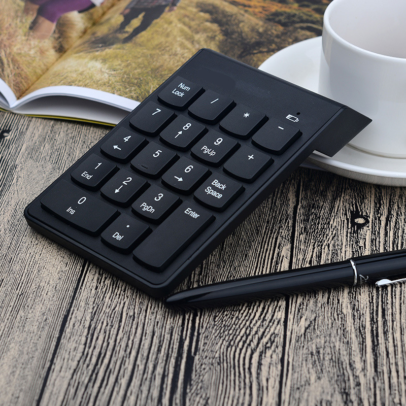 Bežična numerička tipkovnica za laptop s podlogom za dlan, 18/19 tipki, 140x85x8 mm