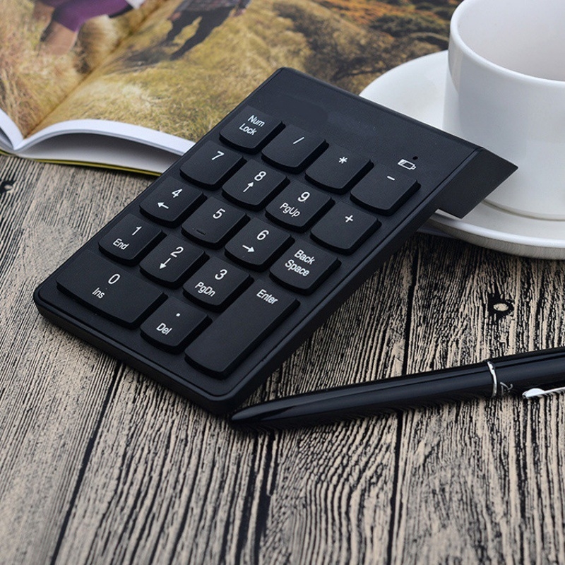 Bežična numerička tipkovnica za laptop s podlogom za dlan, 18/19 tipki, 140x85x8 mm
