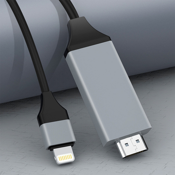 Adaptor Lightning la HDMI, alimentare zero, cablu oglindire ecran pentru iPhone, cupru, 30 g