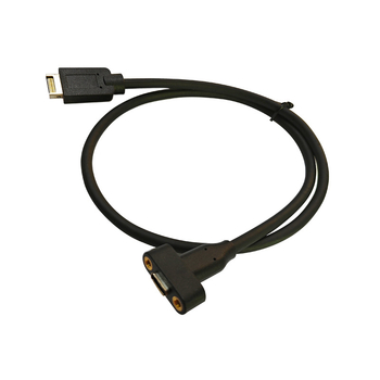 Cablu adaptor USB 3.1 Type-E către Type-C femelă, montaj posterior cu protecție și piuliță, 10–20 Gbps, cupru tinuit