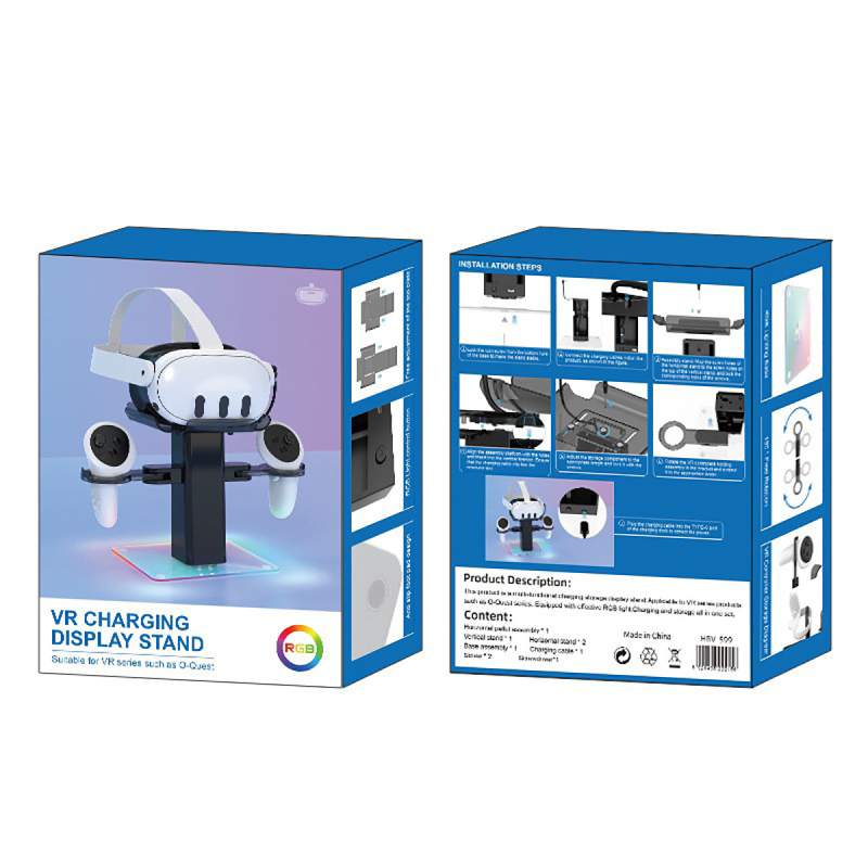 HBV-599 βάση φόρτισης και επιφάνεια αποθήκευσης VR για Oculus Quest 2, Quest 3, Quest 3S και άλλες συσκευές VR